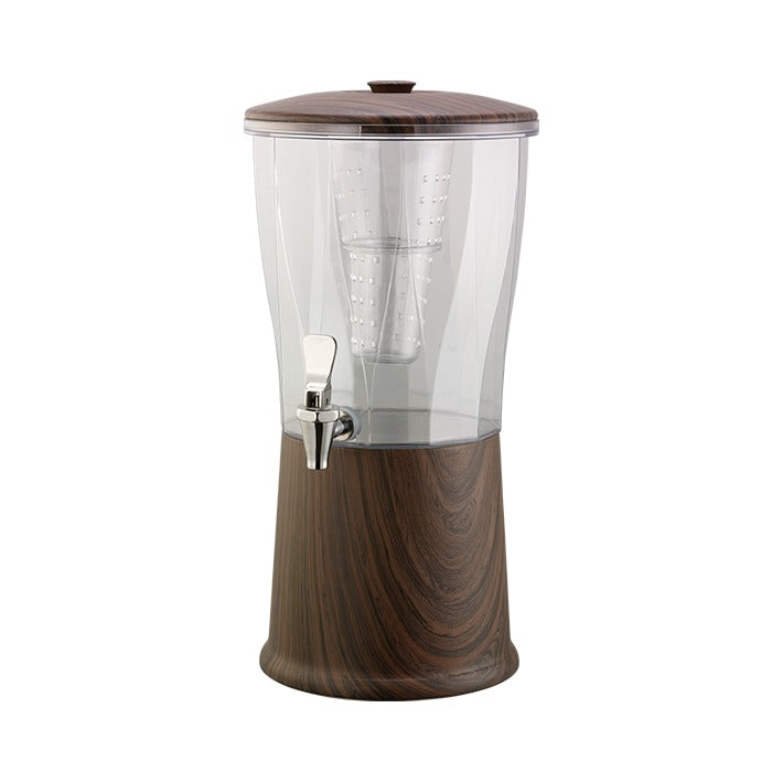 Service Ideas Elite Beverage Dispenser, 3 gal. - Natural Dark Wood