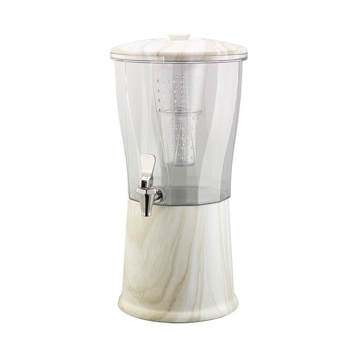 Service Ideas Elite Beverage Dispenser, 3 gal. - Natural White Marble