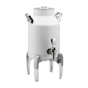 Service Ideas Thermo-Urn Stainless Steel Chafer Urn, 1.5 gal., White - Modern