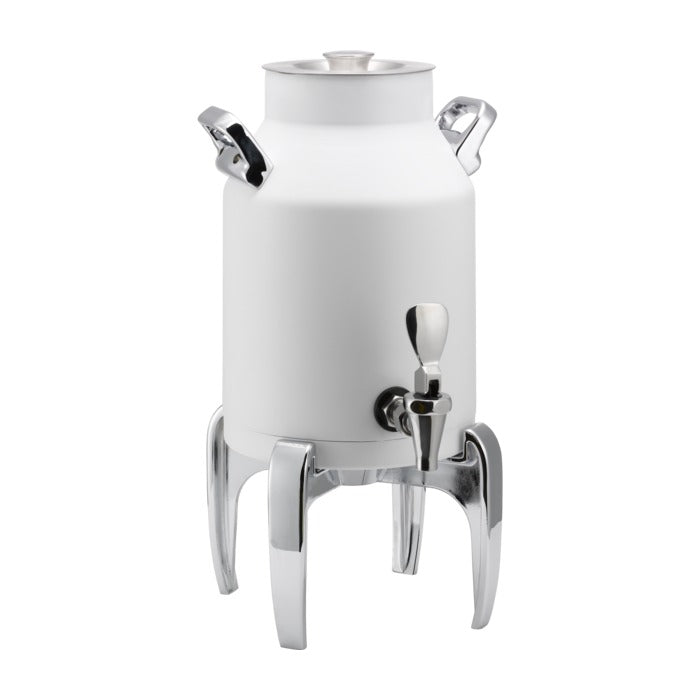 Service Ideas Thermo-Urn Stainless Steel Chafer Urn, 1.5 gal., White - Modern