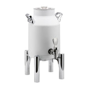Service Ideas Thermo-Urn Stainless Steel Chafer Urn, 1.5 gal., White - Round