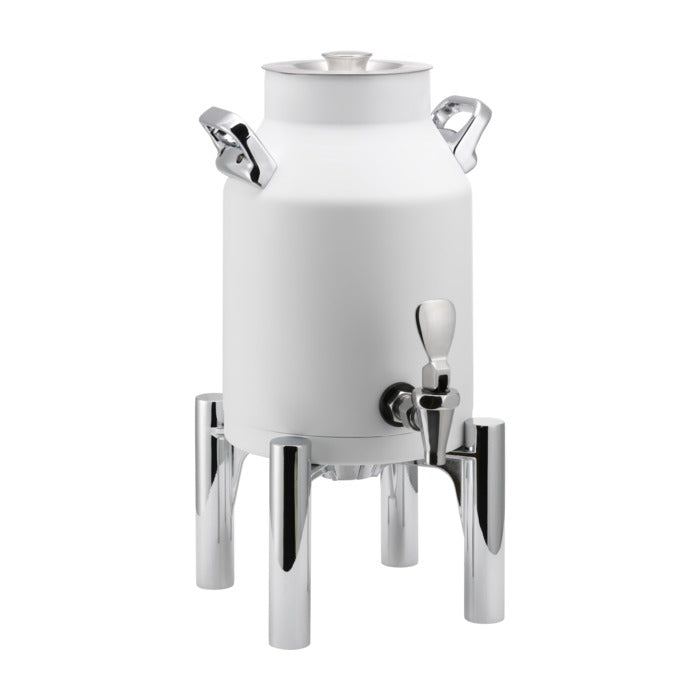 Service Ideas Thermo-Urn Stainless Steel Chafer Urn, 1.5 gal., White - Round