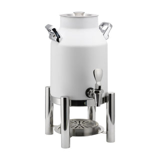 Service Ideas Thermo-Urn Stainless Steel Chafer Urn, 1.5 gal., White - Essential