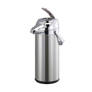 Service Ideas Signa-Air Stainless Steel Airpot, 2.2 Liters - Silver