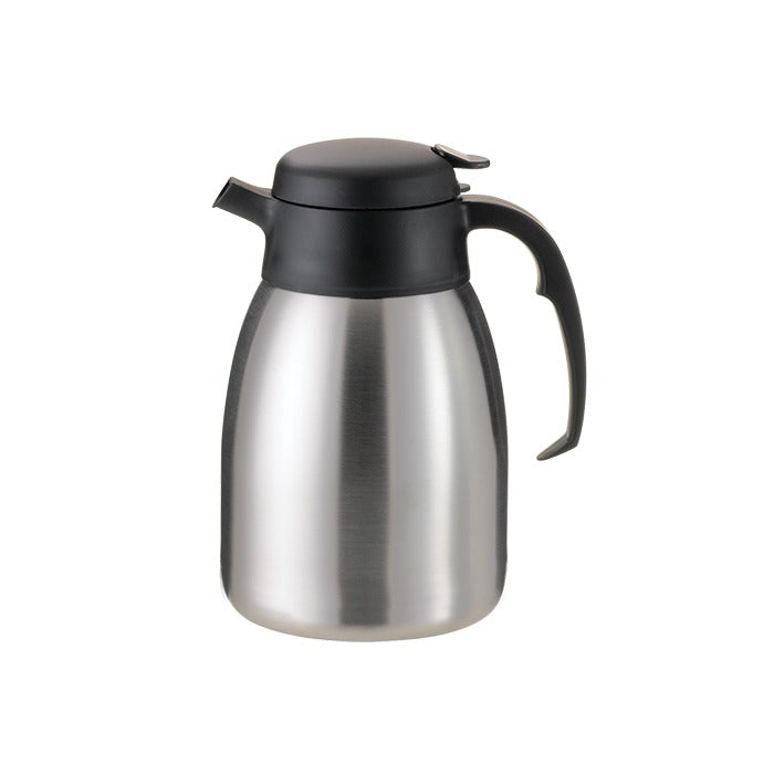 Service Ideas SteelVac Carafe Server, 5 5/8" x 7 1/8", Silver - 2 Liters 67.6 oz.
