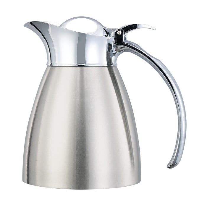 Service Ideas Marquette Stainless Steel Carafe Server, Silver - 0.3 Liter 10 oz.