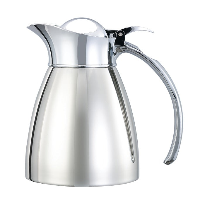Service Ideas Marquette Stainless Steel Carafe Server, Silver - 0.3 Liter 10 oz.
