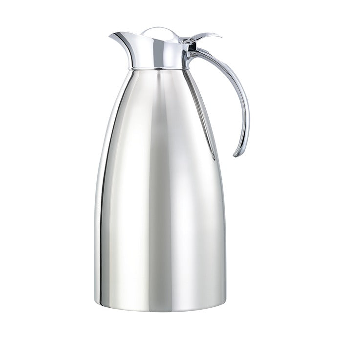 Service Ideas Marquette Stainless Steel Carafe Server, Silver - 2 Liters 67.6 oz.