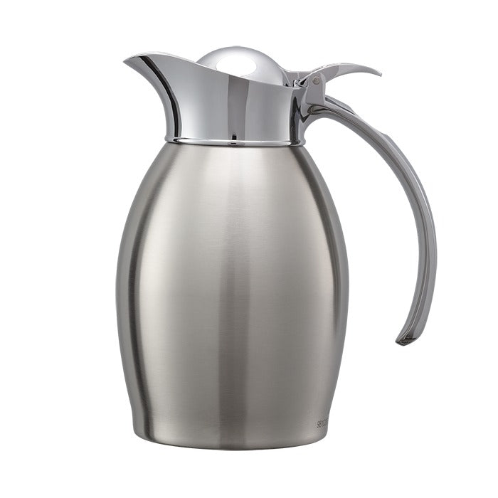 Service Ideas Nicollet Stainless Steel Carafe Server, Silver - 0.6 Liter 20 oz.