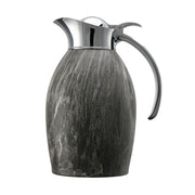 Service Ideas Nicollet Stainless Steel Carafe Server, 1 Liter 33.8 oz. - Gray / Faux Marble