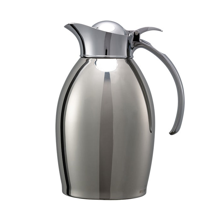 Service Ideas Nicollet Stainless Steel Carafe Server, 1 Liter 33.8 oz. - Silver / Polished