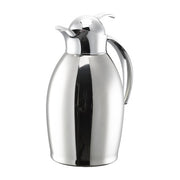 Service Ideas Nicollet Stainless Steel Carafe Server, Silver - 1 Liter 33.8 oz.