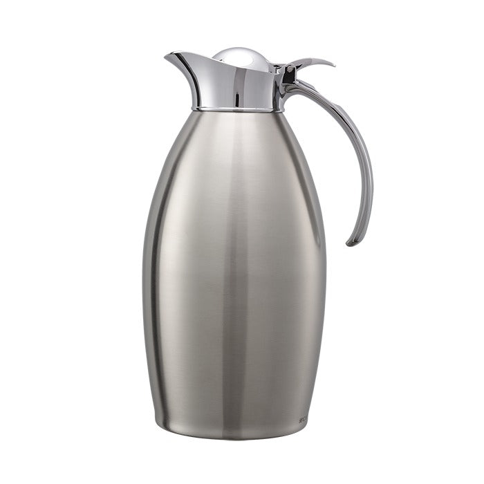 Service Ideas Nicollet Stainless Steel Carafe Server, Silver - 1.5 Liters 50.7 oz.