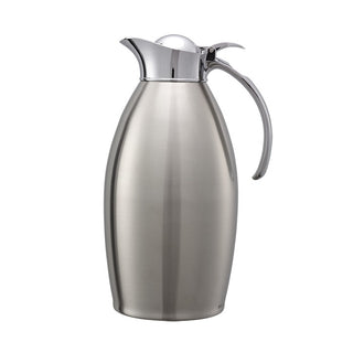 Service Ideas Nicollet Stainless Steel Carafe Server, Silver - 1.5 Liters 50.7 oz.