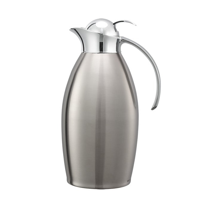 Service Ideas Nicollet Stainless Steel Carafe Server, Silver - 1.5 Liters 50.7 oz.