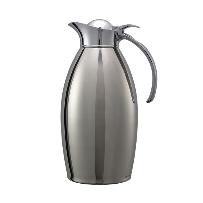 Service Ideas NIC15PS Nicollet Stainless Steel Carafe Server, 1.5 Liters 50.7 oz., Silver - Default Title
