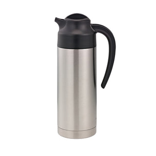 Service Ideas SteelVac Insulated Creamer, 1 Liter 33.8 oz., Silver - S2SN100