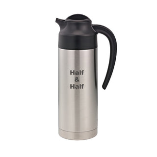 Service Ideas S2SN100HHET SteelVac Insulated Creamer, 1 Liter 33.8 oz., Silver, 6/Case - Default Title