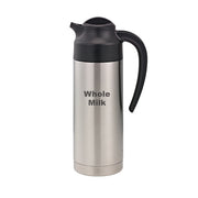 Service Ideas SteelVac Insulated Creamer, 1 Liter 33.8 oz., Silver - S2SN100WHOLEET