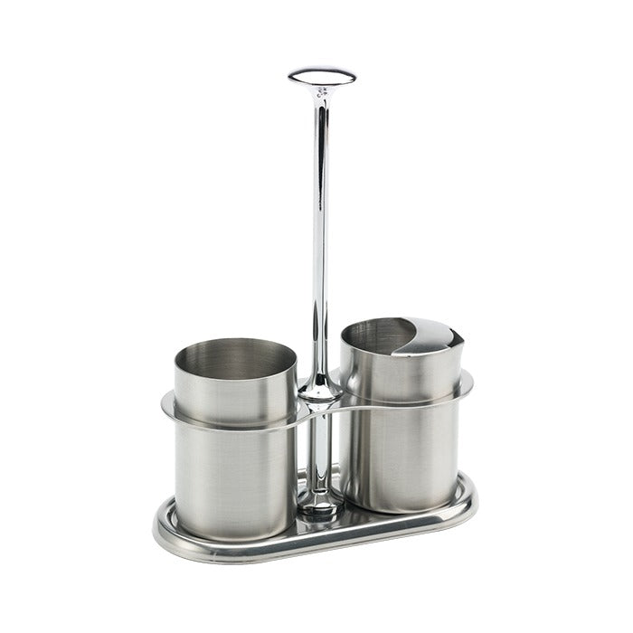 Service Ideas Stainless Steel Creamer Set, 4 oz. - Silver