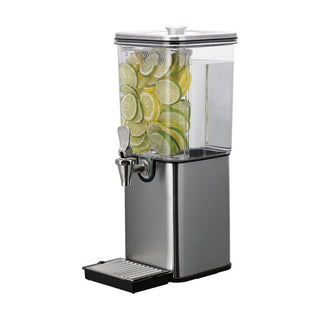 Service Ideas Square Infusion Infusion Beverage Dispenser, 11 1/4" Long - 1.5 gal.