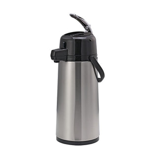 Service Ideas Eco-Air Stainless Steel Airpot, 6" x 8", Silver - 1.9 Liters