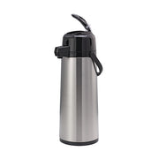 Service Ideas Eco-Air Stainless Steel Airpot, 6" x 8", Silver - 2.5 Liters