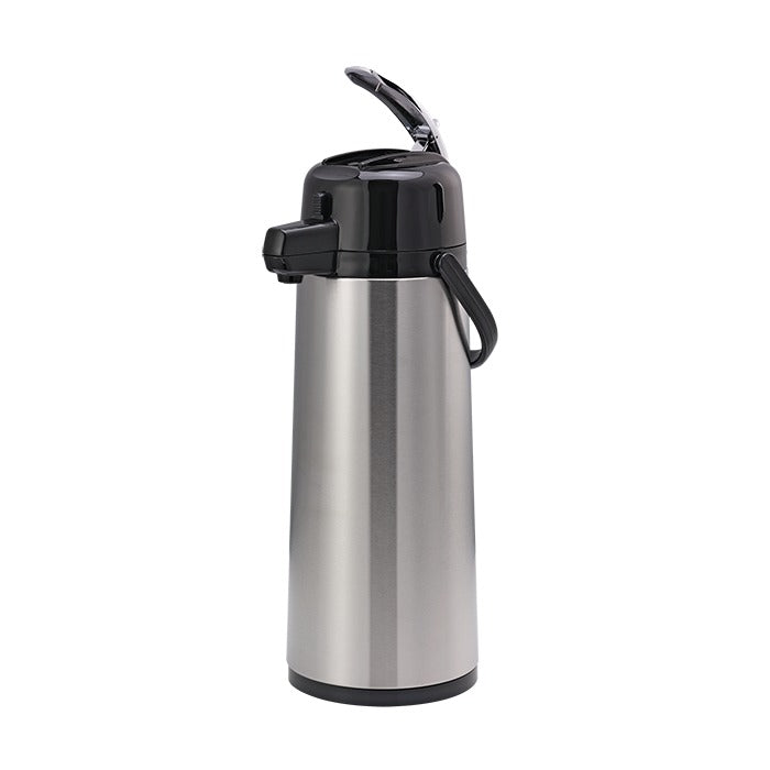 Service Ideas Eco-Air Stainless Steel Airpot, 6" x 8", Silver - 2.5 Liters
