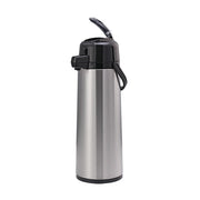 Service Ideas Eco-Air Stainless Steel Airpot, 6" x 8", Silver - 3 Liters