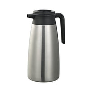 Service Ideas SteelVac Coffee Carafe Server, 1.9 Liters 64.2 oz., Silver - 7"