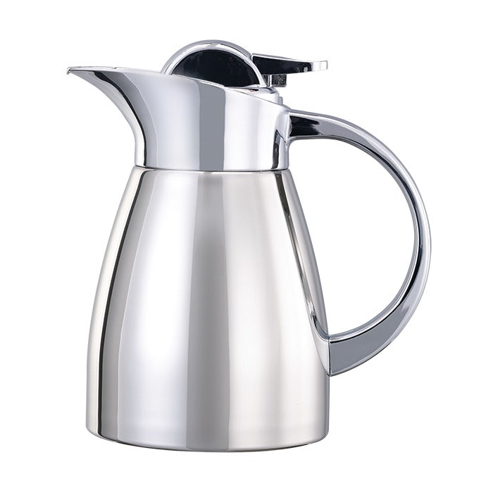 Service Ideas Elite Stainless Touch Carafe Server, Silver - 0.6 Liter 20 oz.
