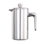Service Ideas Stainless Steel French Press, Silver - 0.35 Liter 12 oz.