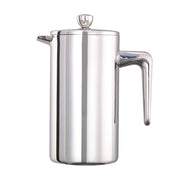 Service Ideas Stainless Steel French Press, Silver - 0.8 Liter 27 oz.
