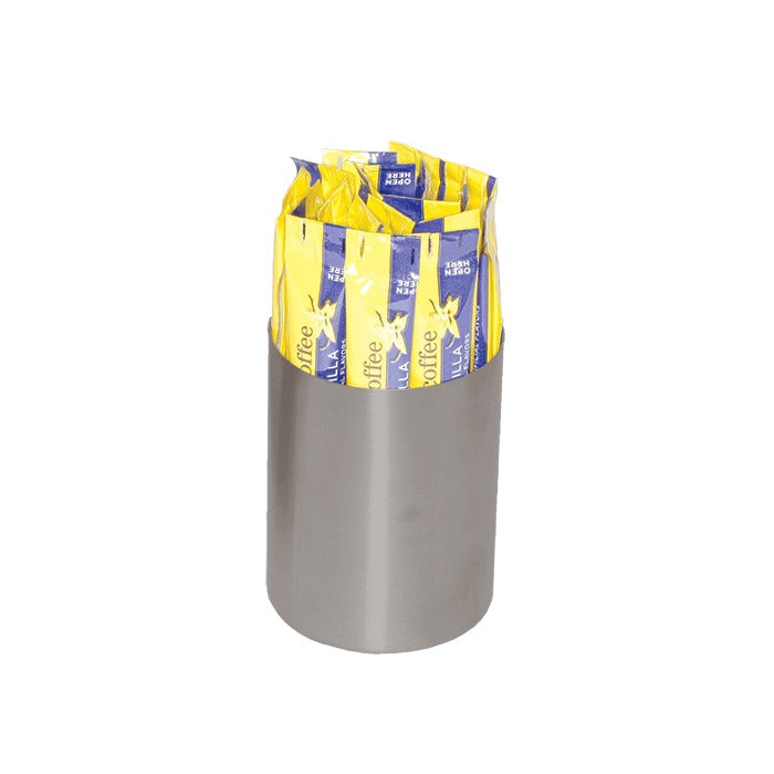 Service Ideas Stainless Steel Sugar Stick Holder, 4 oz. - Gray