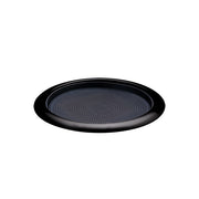 Service Ideas Metallic Elements Serving Tray, 1" High, 12/Case - Black