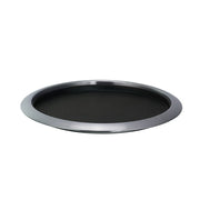 Service Ideas Metallic Elements Serving Tray, 1" High, 12/Case - Black Silver