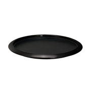 Service Ideas Metallic Elements Serving Tray, 1" High, 12/Case - Black