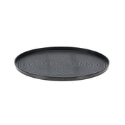 Service Ideas Modern Edge Serving Tray, 12" Diameter, 12/Case - Black