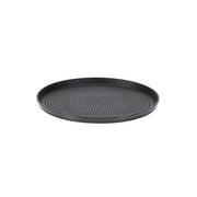 Service Ideas Modern Edge Serving Tray, 9" Diameter, 12/Case - Black