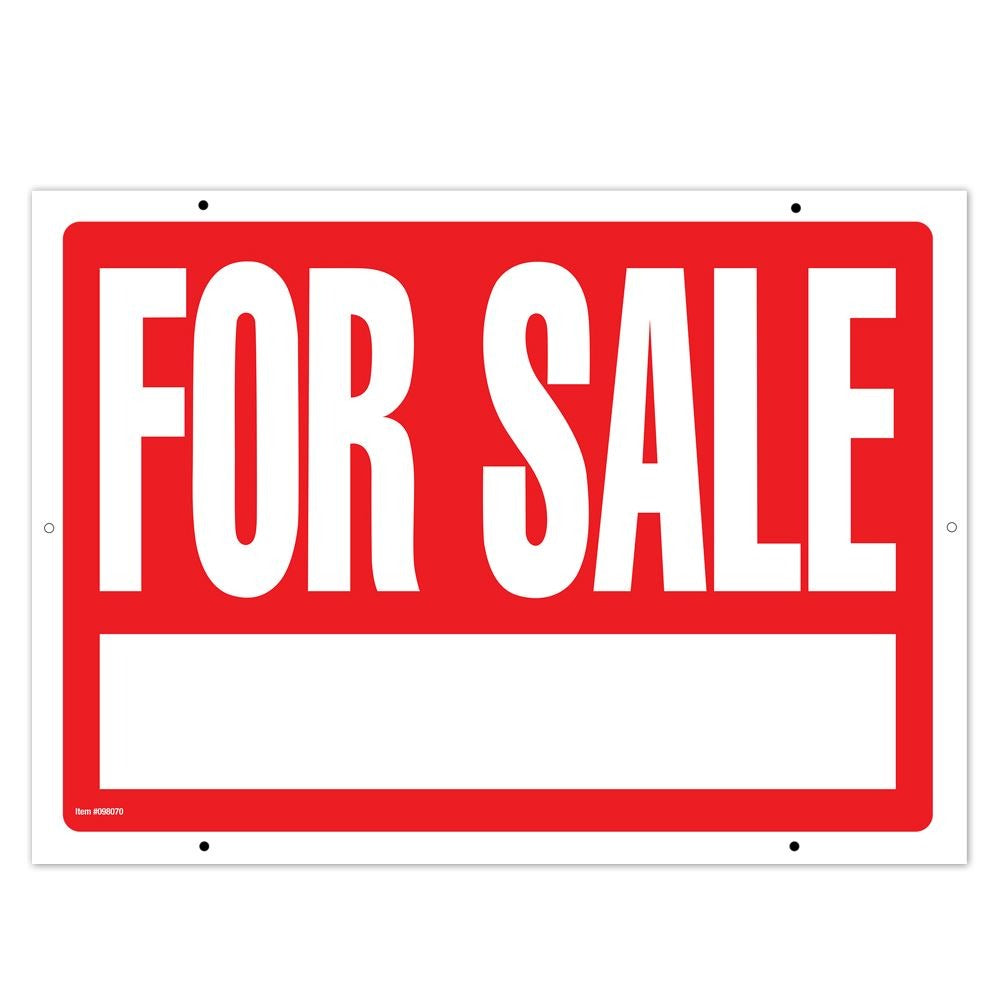Cosco Industries 098070 Sign, 16" x 22", Red - Default Title