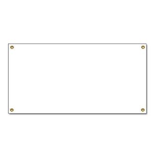Cosco Industries 098183 Vinyl Banner, 2' x 4', White - Default Title