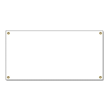 Cosco Industries 098183 Vinyl Banner, 2' x 4', White - Default Title