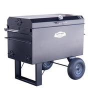 Meadow Creek BBQ42 Stainless Steel BBQ Pit, 34" x 56", Black - Default Title