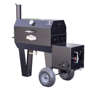 Meadow Creek SQ36 Stainless Steel Smoker, 29" x 61 1/2", Black - Default Title