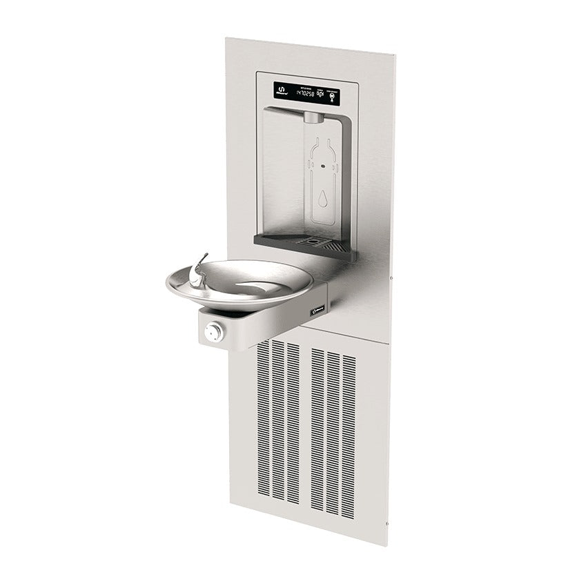 Haws Corporation 1001HSA.8 Stainless Steel Bottle Filler, 19 5/8" x 18 5/8", 115V - Default Title