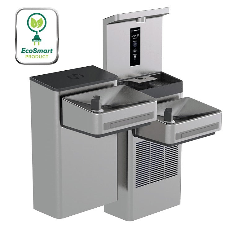 Haws Corporation 1212SF Stainless Steel Water Cooler, 34 1/16" Wide, Silver - Default Title