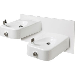 Haws Corporation 1501 Cast Iron Drinking Fountain, 32" Wide, White - Default Title