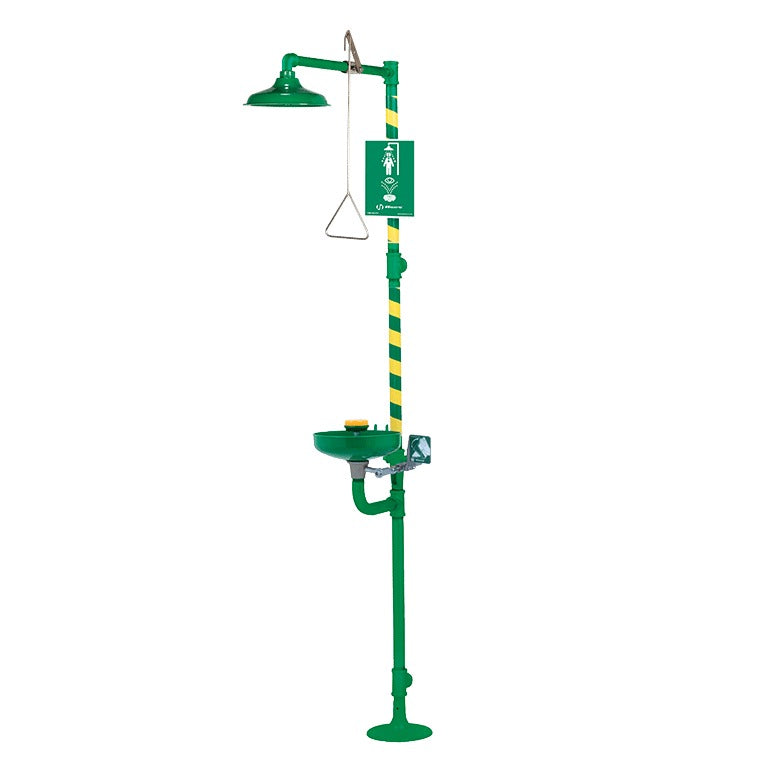Haws Corporation 8320CRP ABS Plastic Emergency Shower, 14 3/4" Wide, Green - Default Title