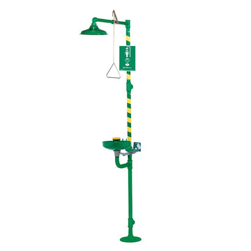 Haws Corporation 8320CRP ABS Plastic Emergency Shower, 14 3/4" Wide, Green - Default Title