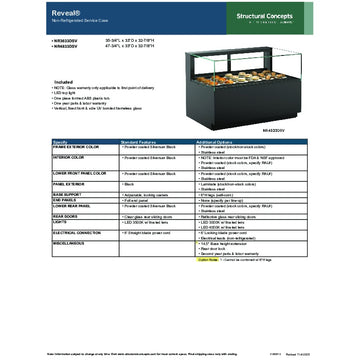 Structural Concepts NR3633DSV Bakery Case, 35 3/4" Wide, 110-120V - Default Title